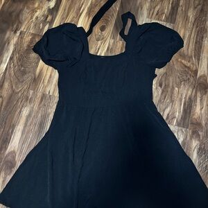 OFEEFAN brand women's summer puff sleeve mini dress